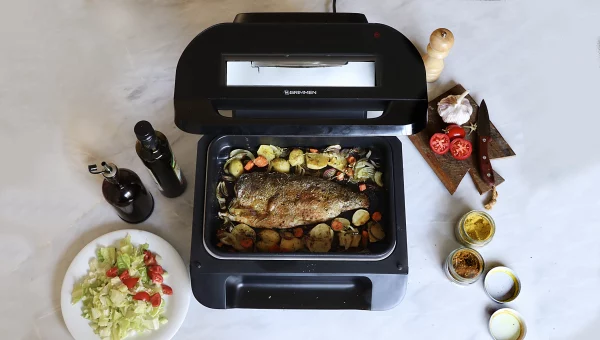 Multifunctional Air Fryer Grill | BBQ Grill & Griddle with Adjustable Temperature - Image 3